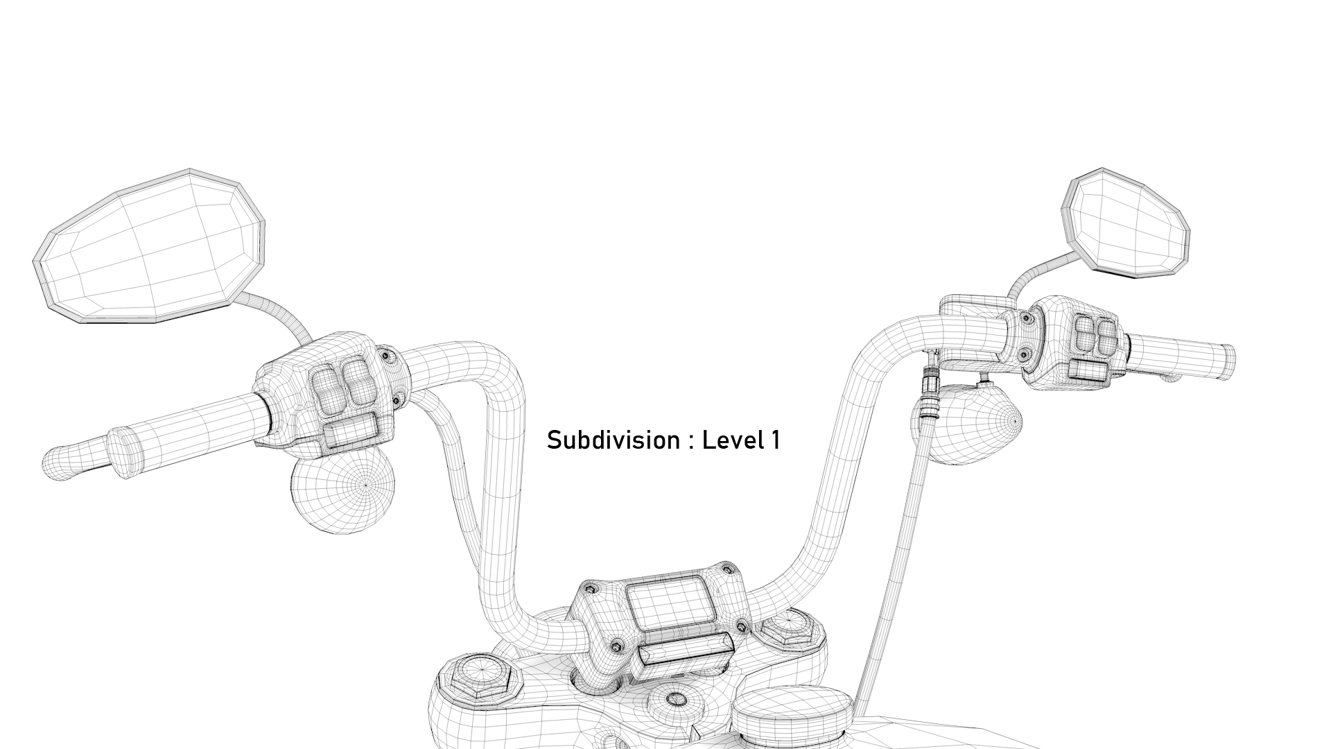 Harley Davidson Street Bob 2021 3D Model (Stone Washed White Pearl)