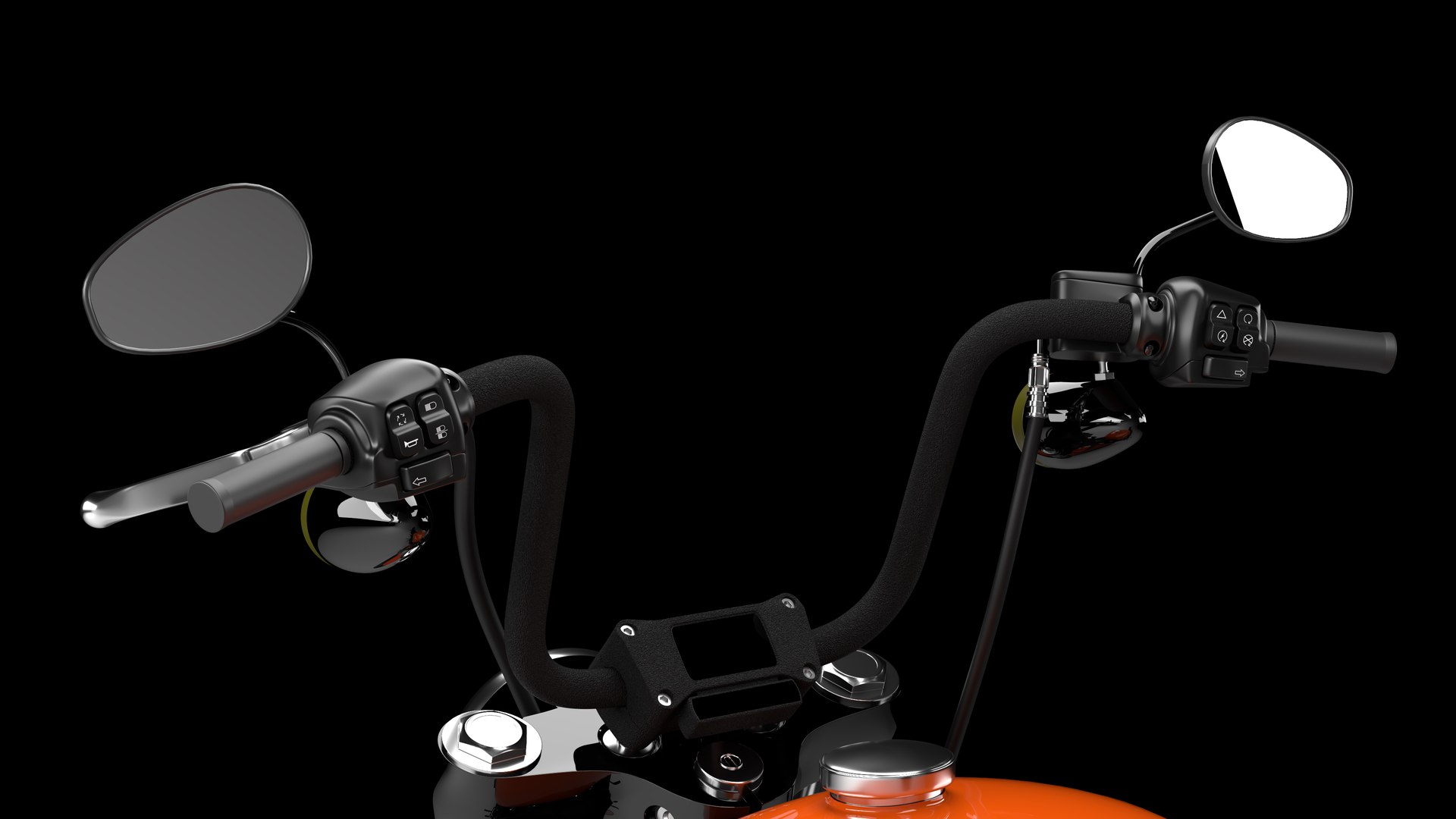 Harley Davidson Street Bob 2021 3D Model (Baja Orange)