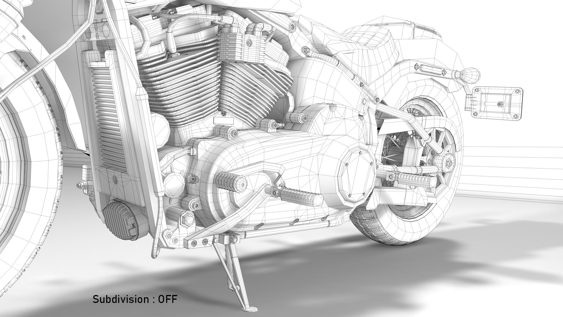 Harley Davidson Street Bob 2021 3D Model (Baja Orange)