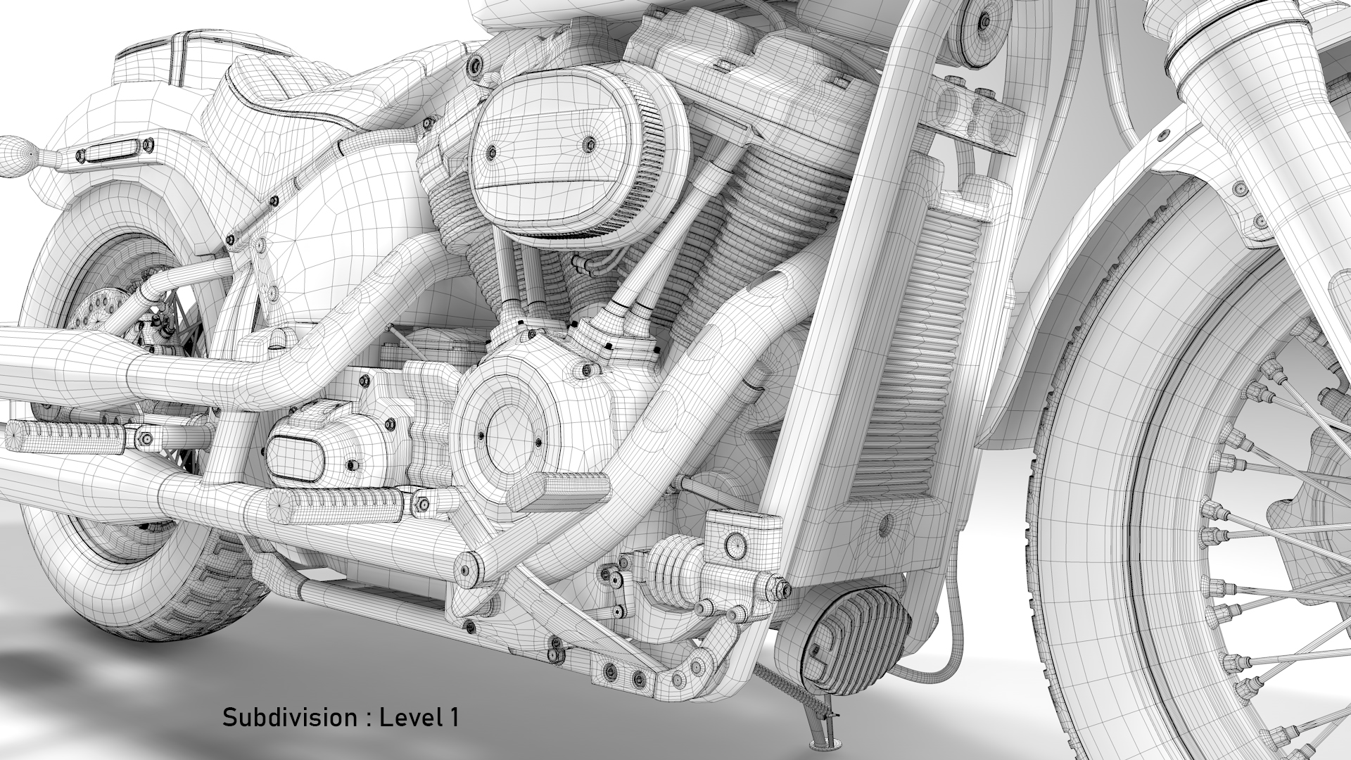 Harley Davidson Street Bob 2021 3D Model (All Colors)
