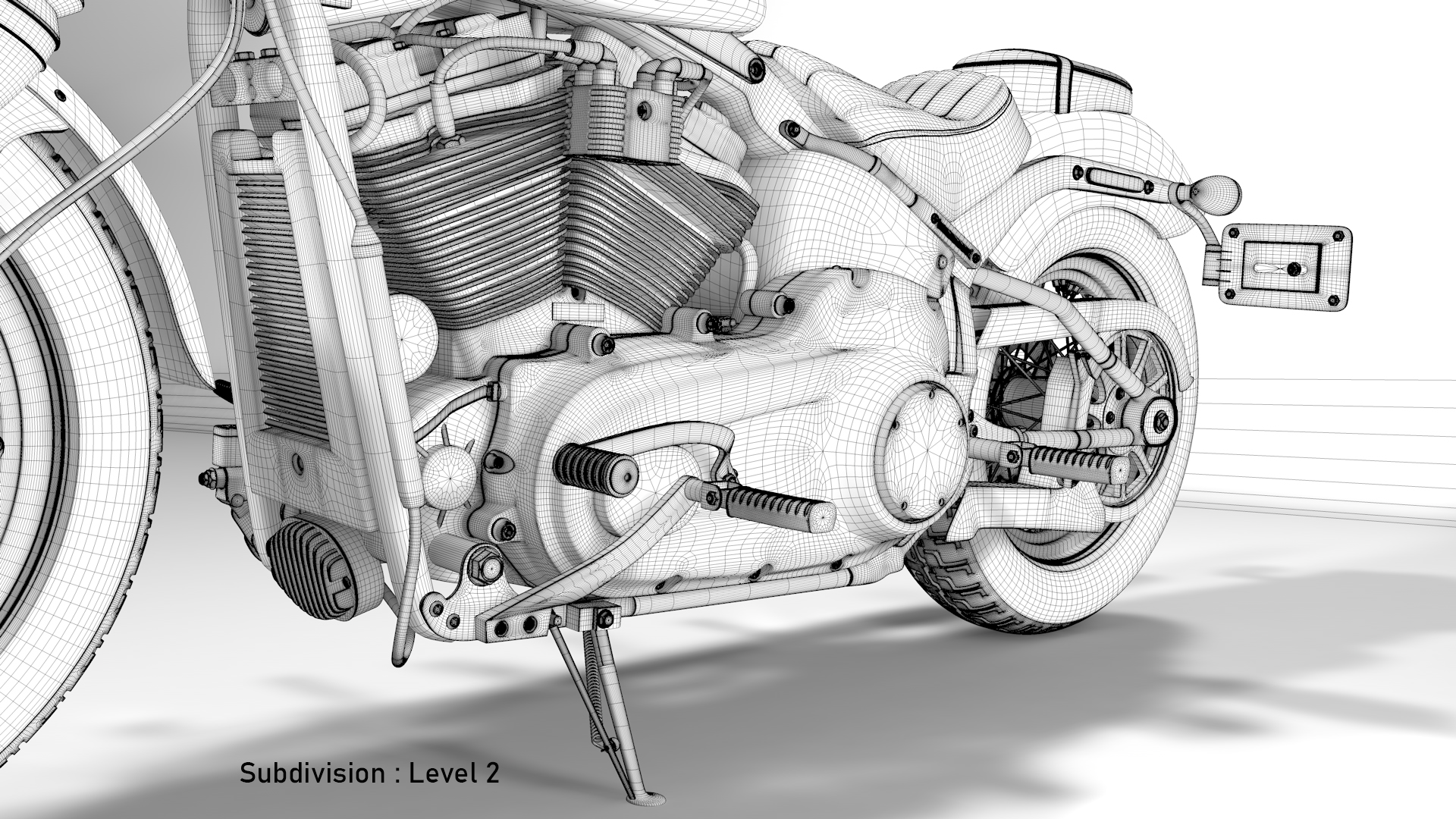 Harley Davidson Street Bob 2021 3D Model (All Colors)