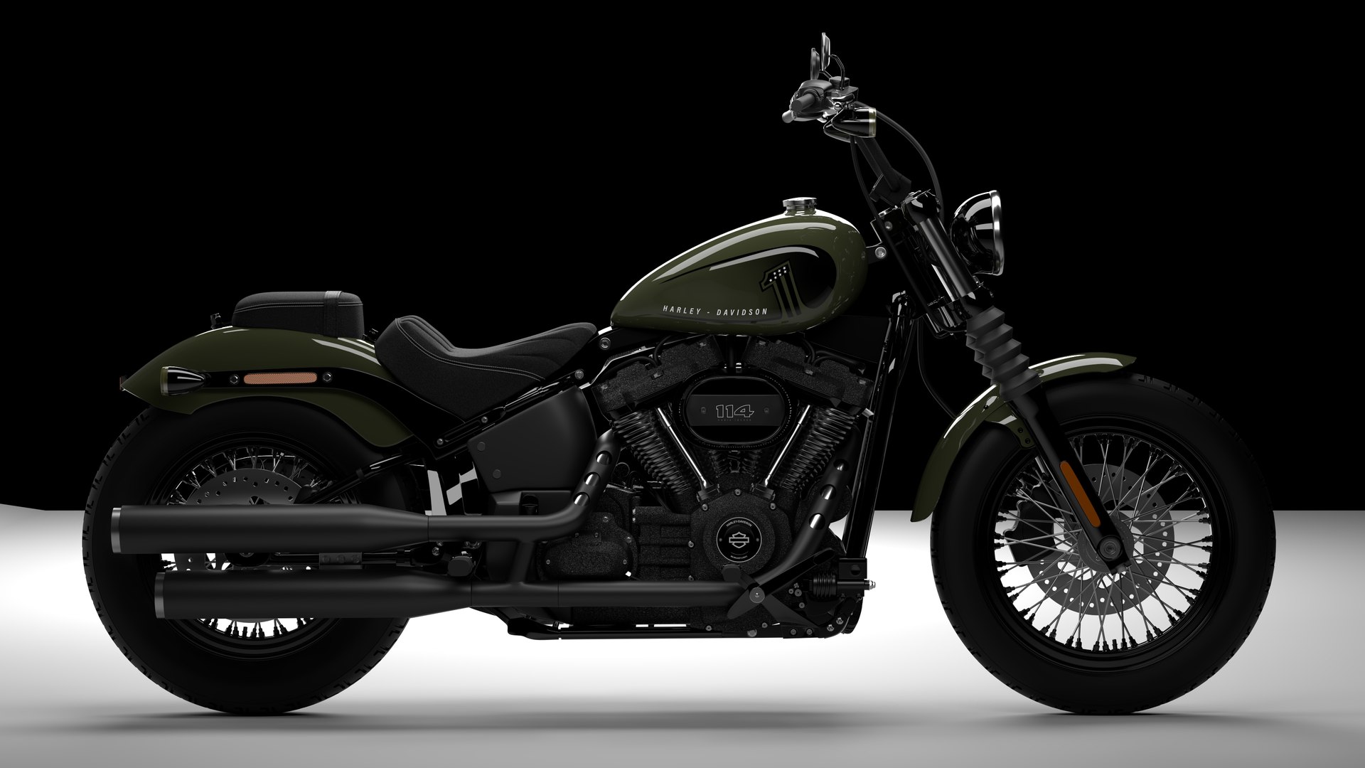 Harley Davidson Street Bob 2021 3D Model (All Colors)