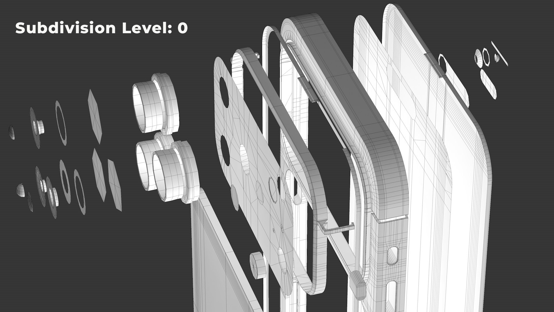 Apple iPhone 17 Pro Max 3D Model Silver