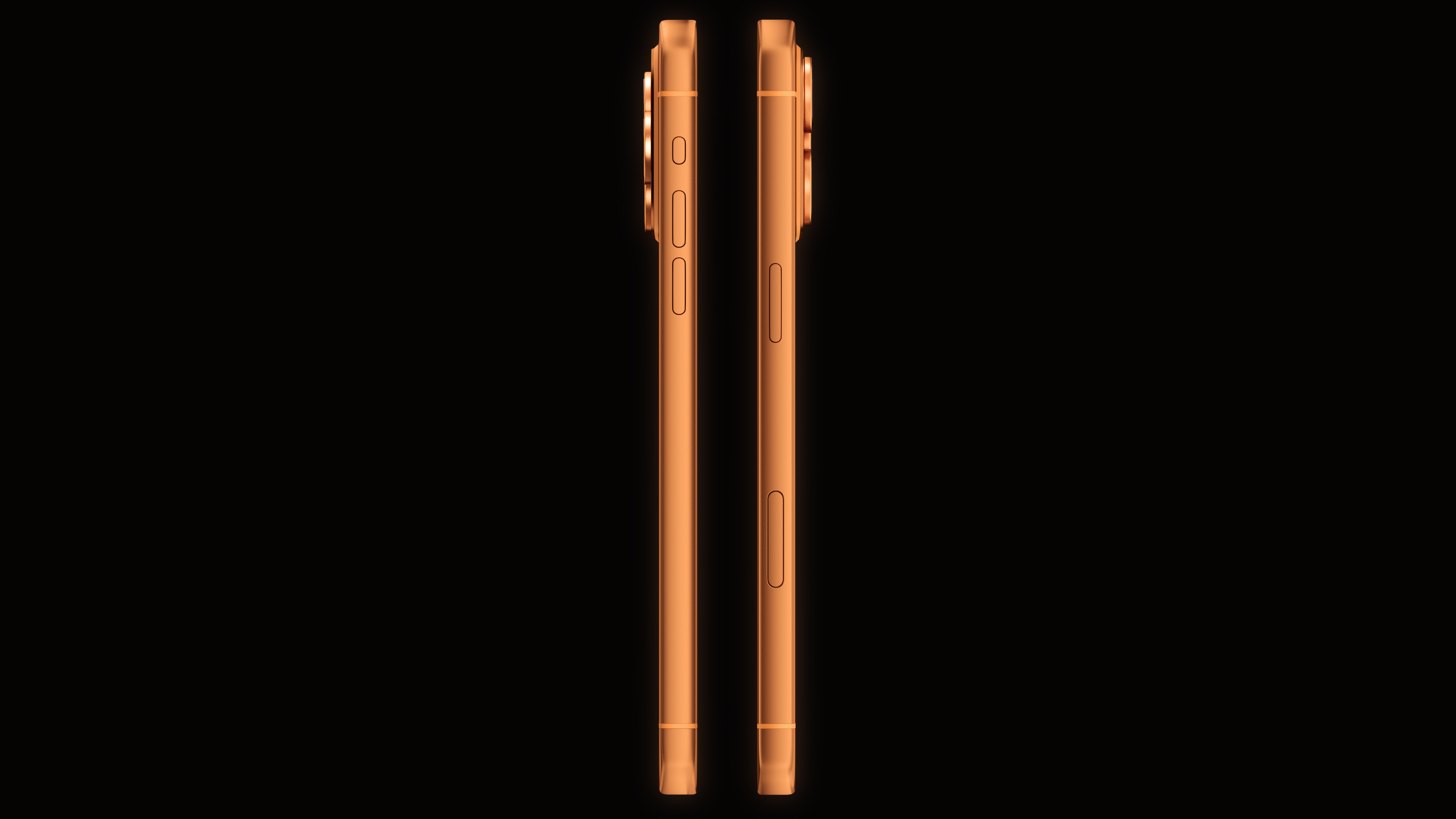 Apple iPhone 17 Pro Max 3D Model Cosmic Orange