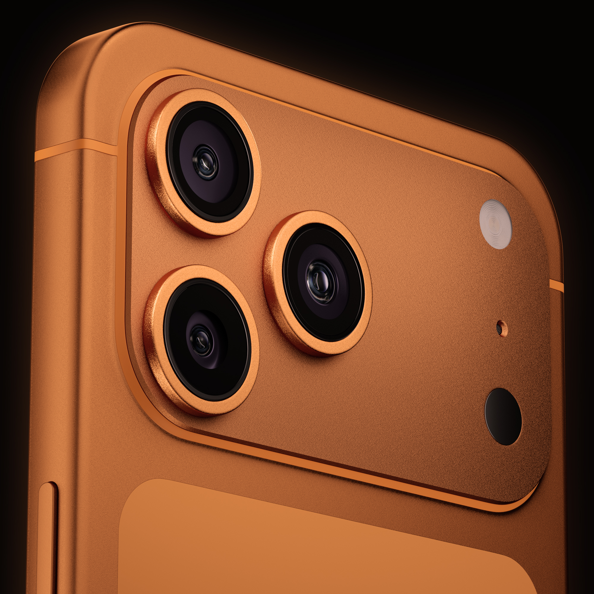 Apple iPhone 17 Pro Max 3D Model Cosmic Orange