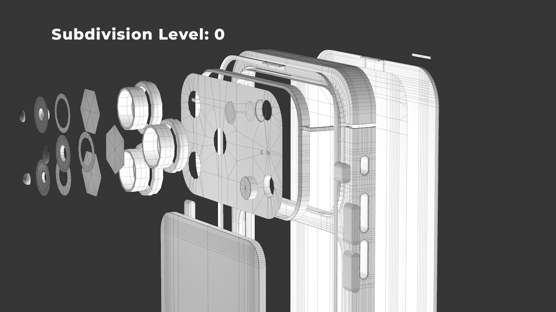 Apple iPhone 17 Pro Max 3D Model Cosmic Orange