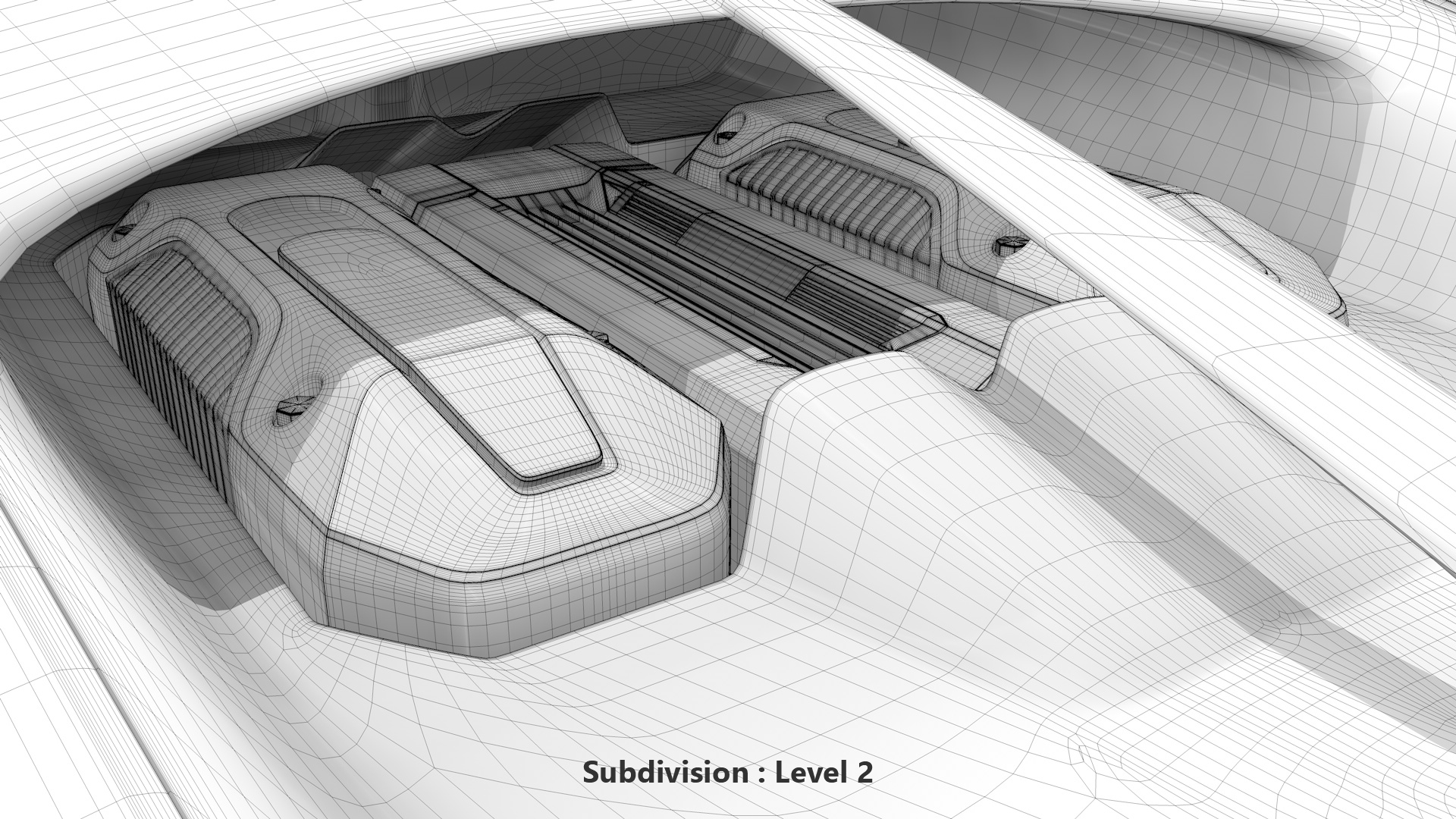 Bugatti Chiron Sport 3D Model 2021 Noire