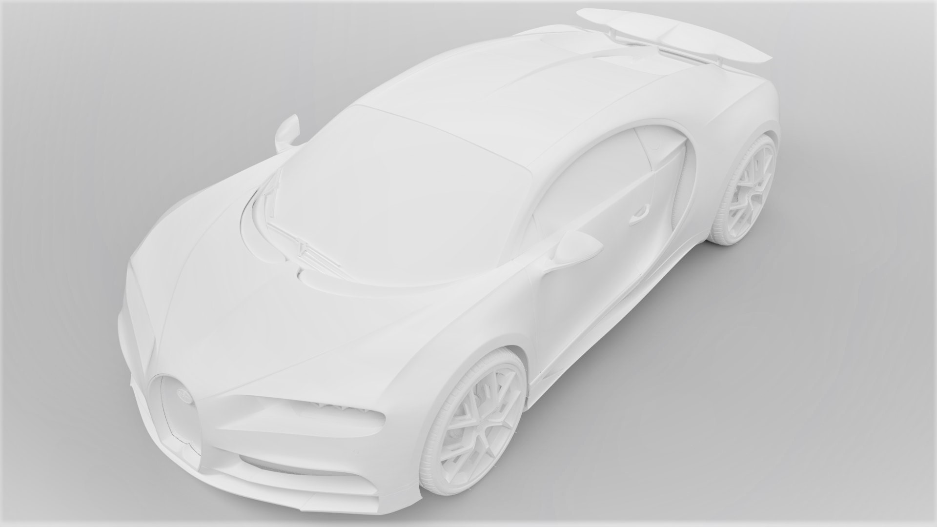 Bugatti Chiron Sport 3D Model 2021 Blue