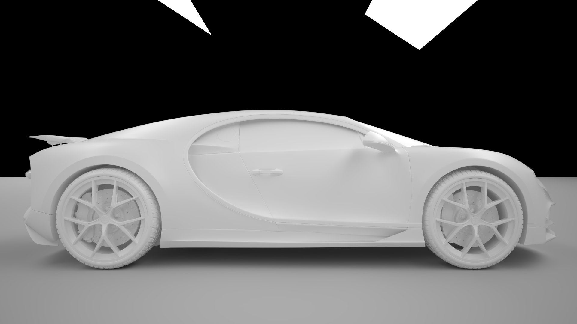 Bugatti Chiron Sport 3D Model 2021 Blue