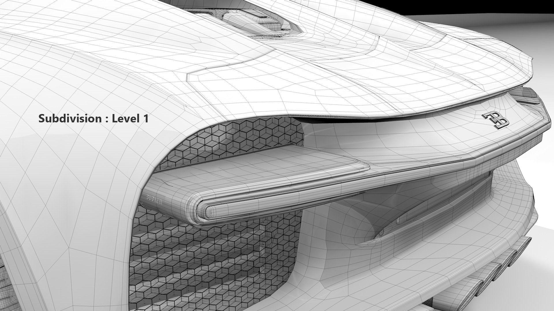 Bugatti Chiron Sport 3D Model 2021 Blue