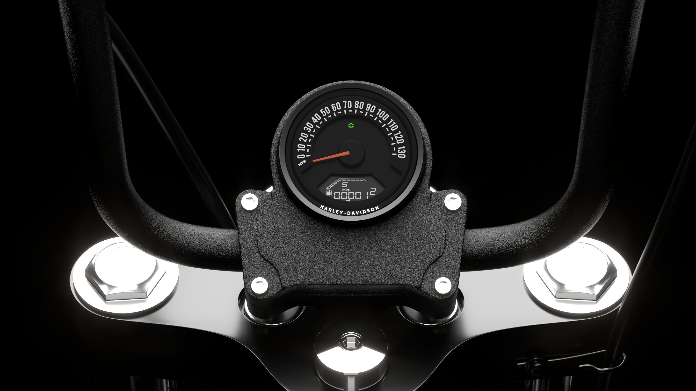 Harley Davidson Street Bob 2026 3D Model (Vivid Black)