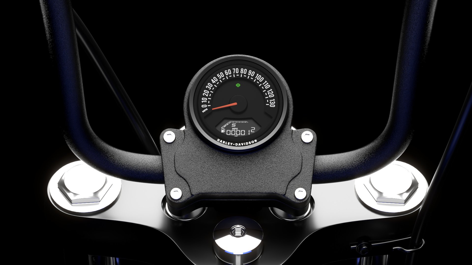Harley Davidson Street Bob 2026 3D Model (Aurora Blue Denim)