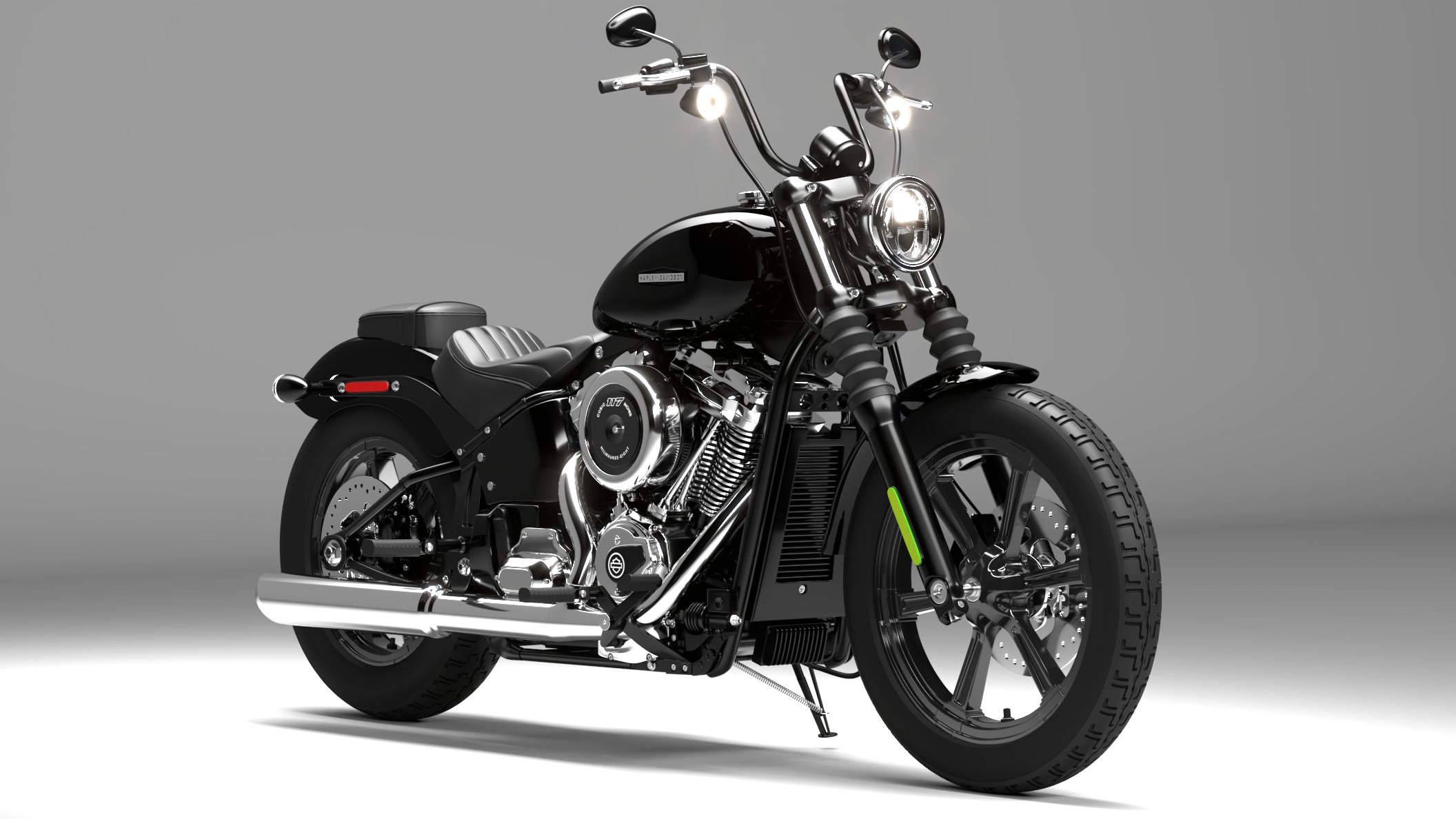 Harley Davidson Street Bob 2026 3D Model Collection (All Color)