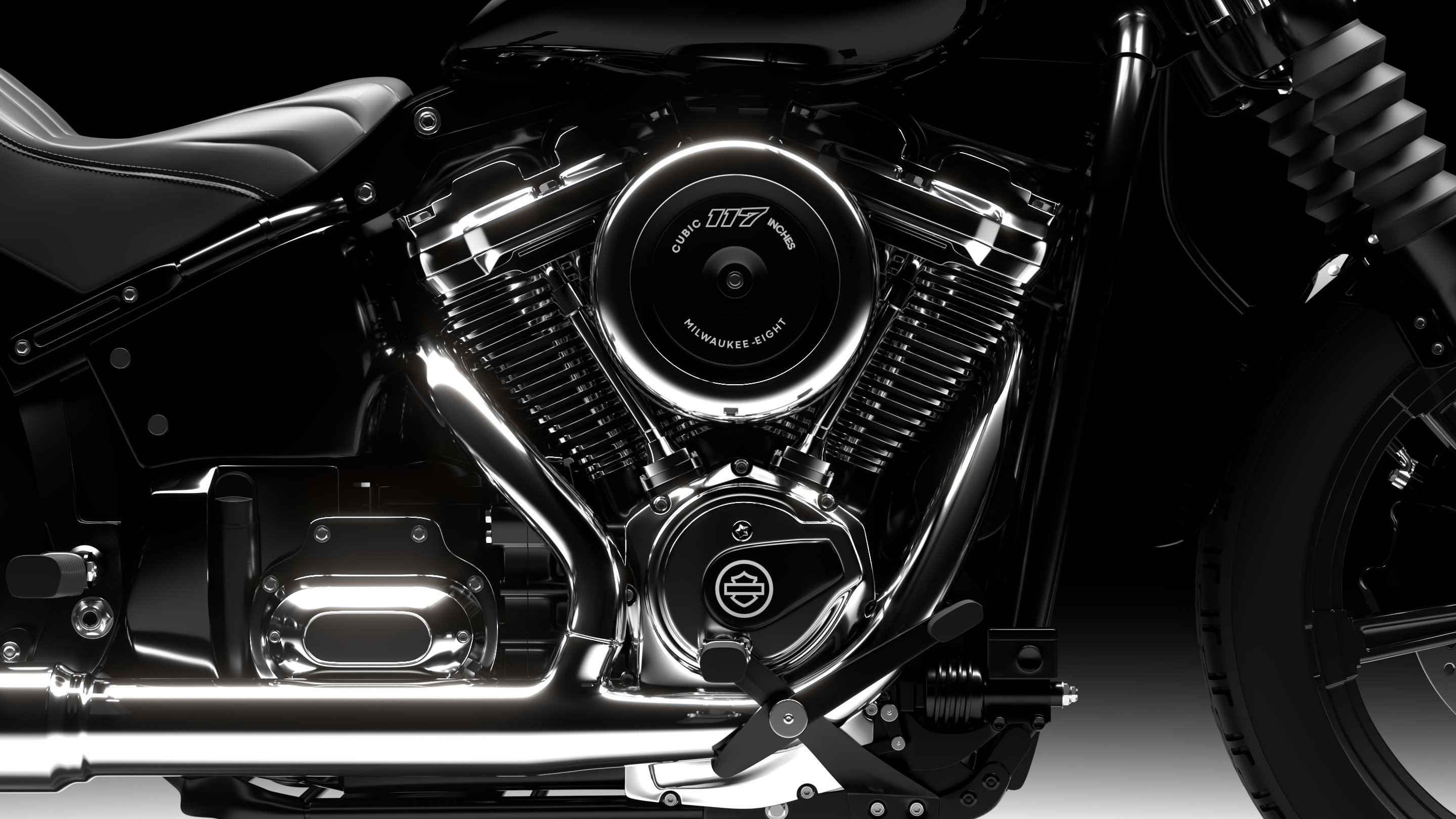 Harley Davidson Street Bob 2026 3D Model Collection (All Color)