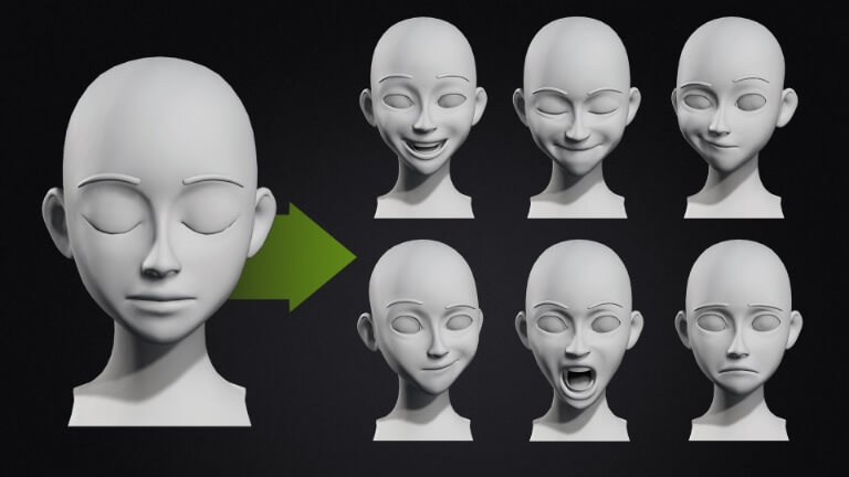 3D Animasyonda Karakter Yüz İfadeleri: Blend Shapes ve Morph Targets